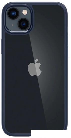 Чехол для телефона Spigen Ultra Hybrid для iPhone 14 ACS05045 (прозрачный/синий) - фото 4 - id-p222600126