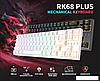 Клавиатура Royal Kludge RK68 Plus RGB (белый, RK Red), фото 3