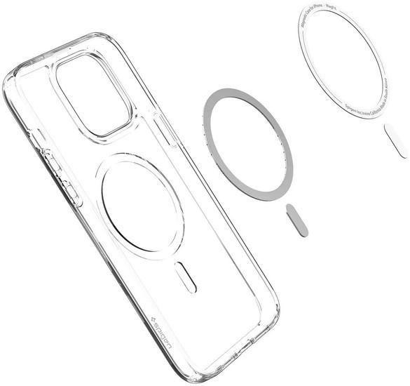 Чехол для телефона Spigen Ultra Hybrid (MagFit) для iPhone 14 Pro ACS04970 (темно-серый) - фото 8 - id-p222600217