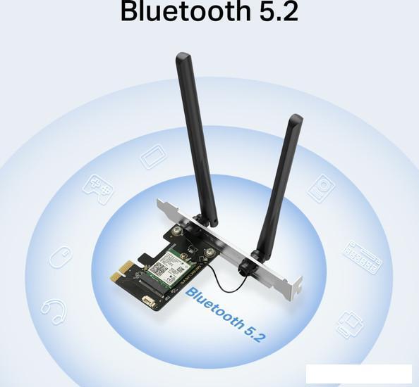 Wi-Fi/Bluetooth адаптер Mercusys MA80XE - фото 4 - id-p222600266