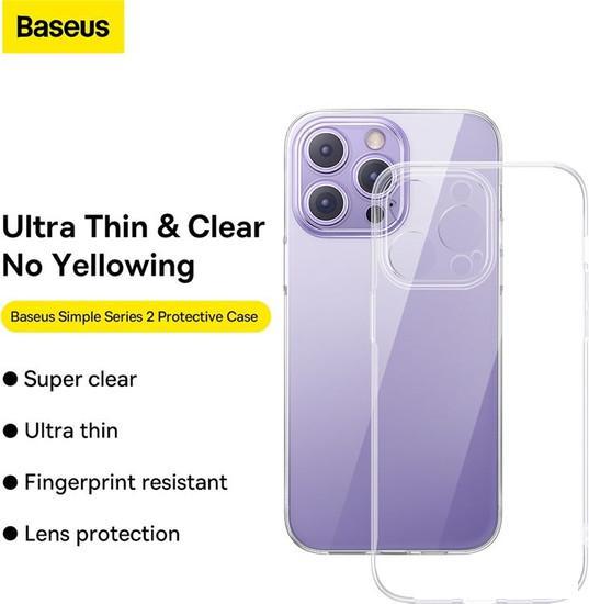 Чехол для телефона Baseus Simple Series 2 Protective Case iPhone 14 Plus (прозрачный) - фото 2 - id-p222600313