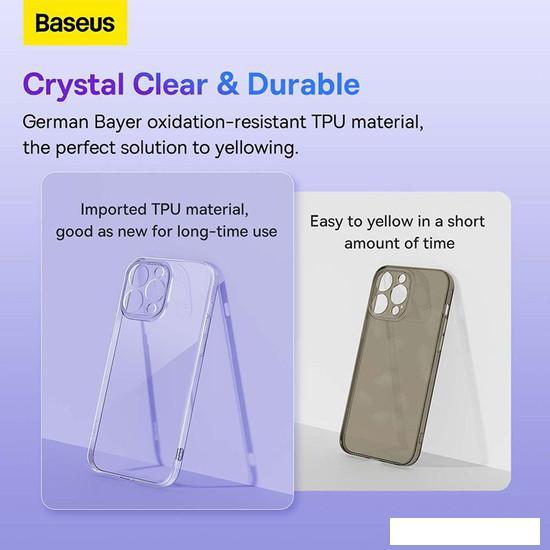 Чехол для телефона Baseus Simple Series 2 Protective Case iPhone 14 Plus (прозрачный) - фото 5 - id-p222600313