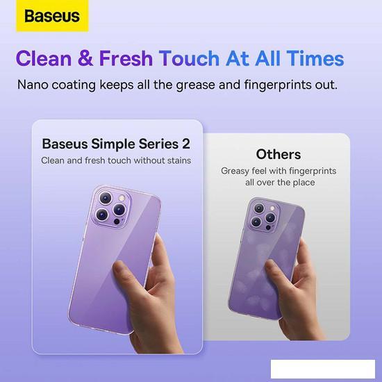 Чехол для телефона Baseus Simple Series 2 Protective Case iPhone 14 Plus (прозрачный) - фото 7 - id-p222600313