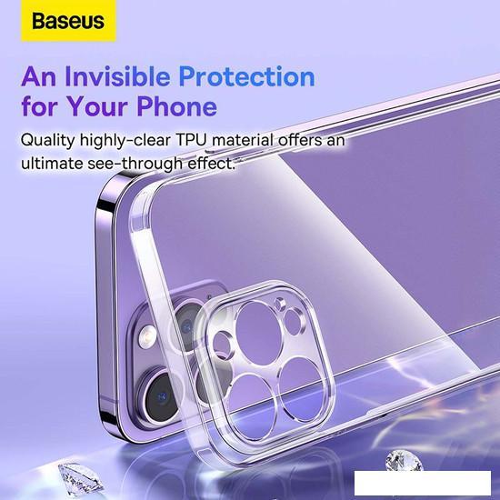 Чехол для телефона Baseus Simple Series 2 Protective Case iPhone 14 Pro Max (прозрачный) - фото 3 - id-p222600440