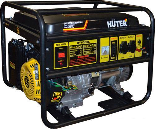 Бензиновый генератор Huter DY6500L - фото 1 - id-p222786158