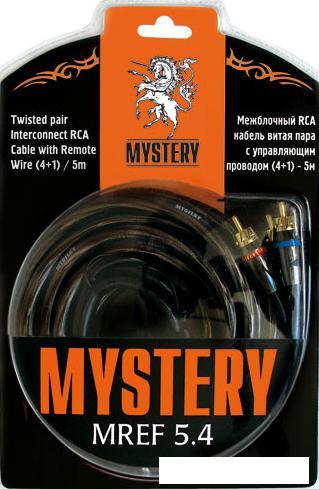 Кабель Mystery MREF 5.4 RCA - RCA (5 м, черный)