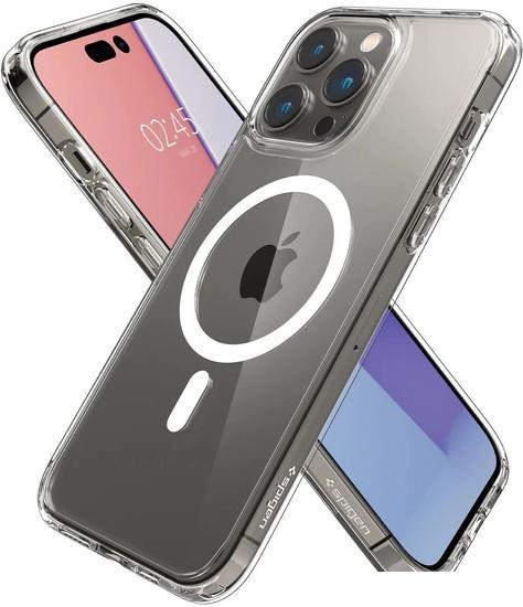 Чехол для телефона Spigen Ultra Hybrid (MagFit) для iPhone 14 Pro ACS04969 (белый) - фото 9 - id-p222600614