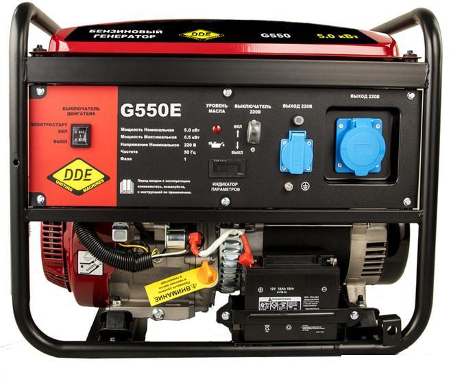 Бензиновый генератор DDE G550E - фото 3 - id-p222786331
