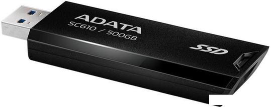 Внешний накопитель ADATA SC610 500GB SC610-500G-CBK/RD, фото 3