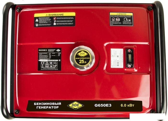 Бензиновый генератор DDE G650E3 - фото 4 - id-p222786391