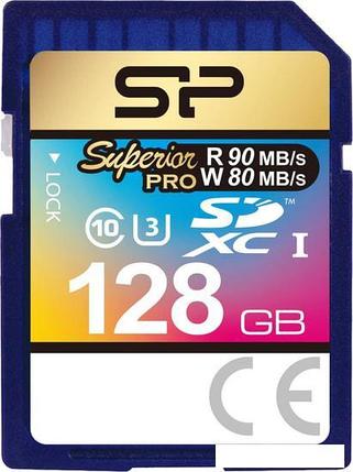 Карта памяти Silicon-Power Superior Pro SDXC SP128GBSDXCU3V10 128GB, фото 2