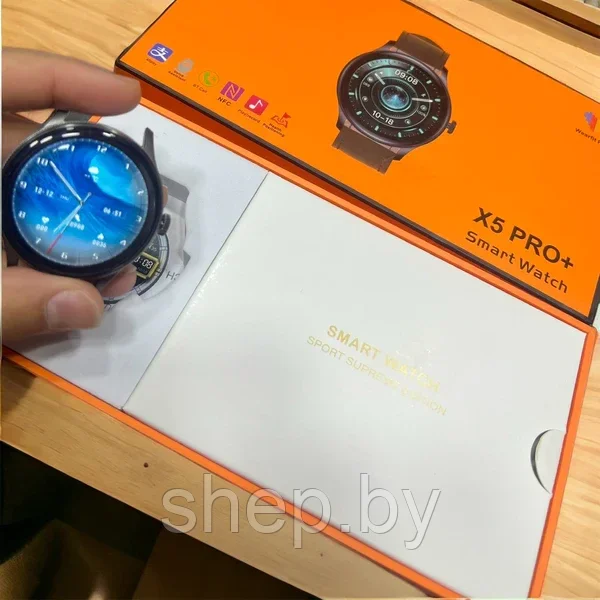 Умные часы Smart Watch W&O X5 Pro + , Смарт часы для мужчин 2024, iOS, Android, Bluetooth звонки, 2 Ремешка - фото 2 - id-p223025416