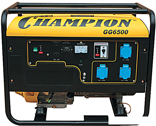 Бензиновый генератор Champion GG6500 - фото 1 - id-p222883561