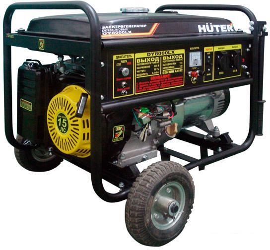 Бензиновый генератор Huter DY8000LX - фото 1 - id-p222883603