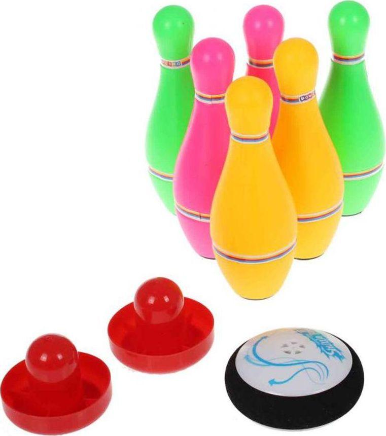 Набор для аэробоулинга с подсветкой «СУПЕР СТРАЙК» (Bowling game with hower ball)