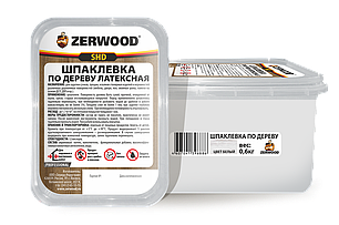 Шпатлевка по дереву белая латексная Zerwood SHD (0,6кг), фото 2