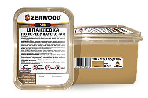 Шпатлевка по дереву дуб латексная Zerwood SHD (0,6кг), фото 2