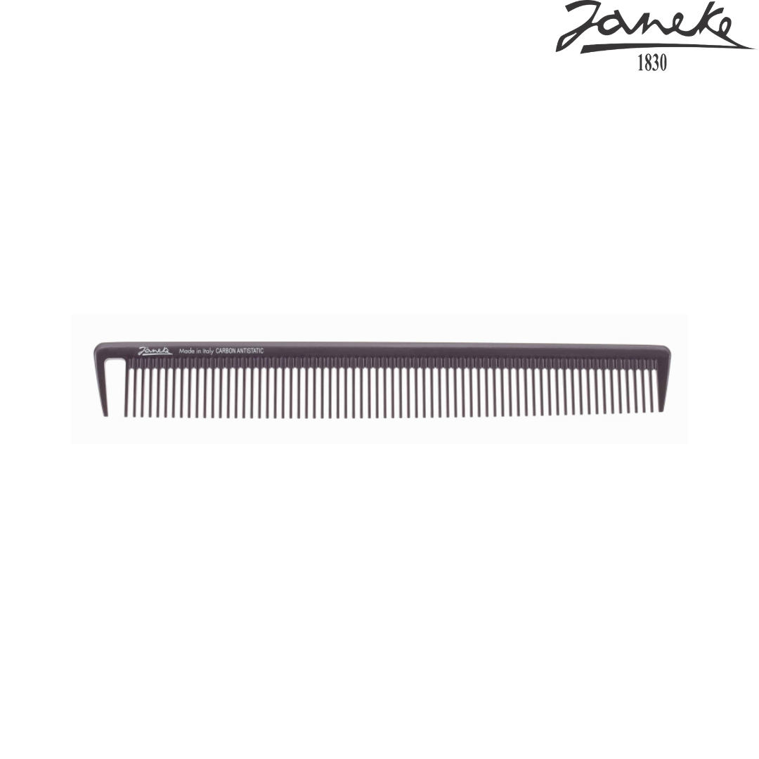 Расческа из карбона Janeke Cutting Comb with Sectioning Tooth - фото 2 - id-p223025829