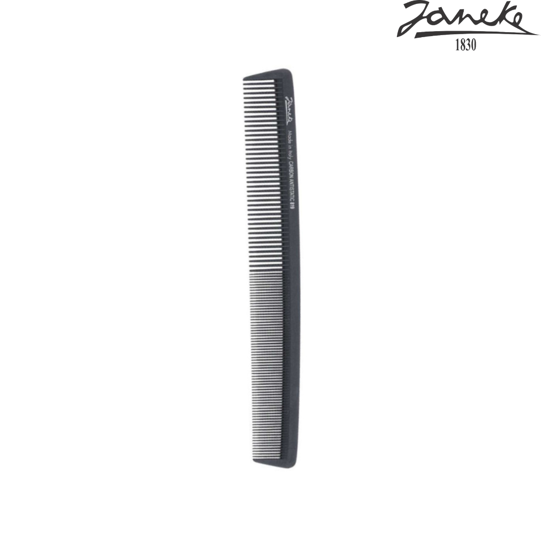 Расческа комбинированная из карбона Janeke Flexible Cutting Comb