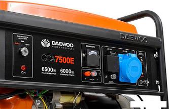 Бензиновый генератор Daewoo Power GDA 7500E, фото 3