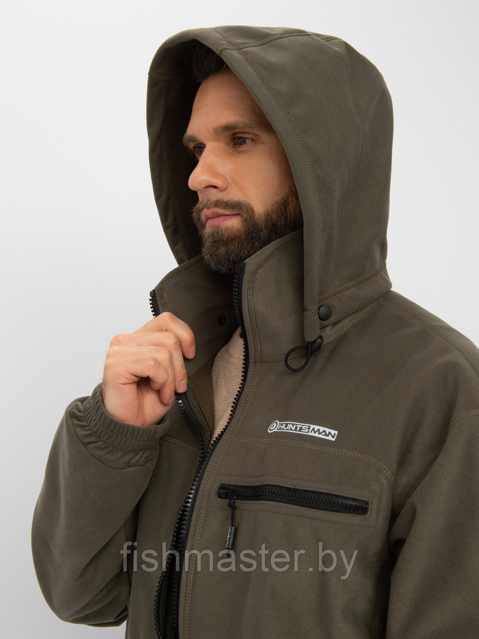 Костюм деми HUNTSMAN Никс ЛЮКС -5°C цвет Хаки ткань Alova Windblock - фото 9 - id-p223025864