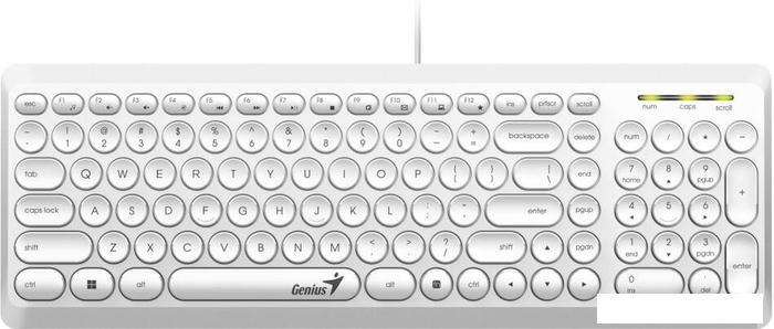 Клавиатура Genius SlimStar Q200 (белый), фото 2