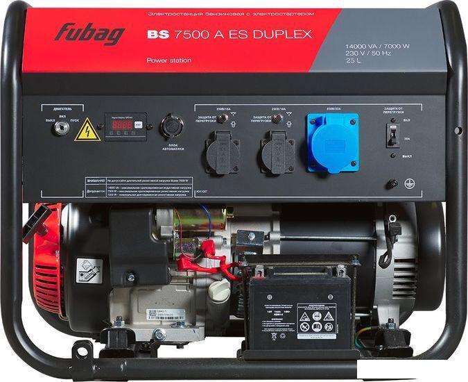 Бензиновый генератор Fubag BS 7500 A ES Duplex (с коннектором автоматики) - фото 3 - id-p222882791