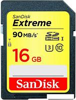 Карта памяти SanDisk Extreme SDHC Class 10 16GB [SDSDXNE-016G-GNCIN]