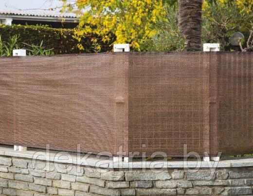 Тканая экранирующая сетка Soleado Corten 2*50м. коричневый. Италия. - фото 4 - id-p100479821