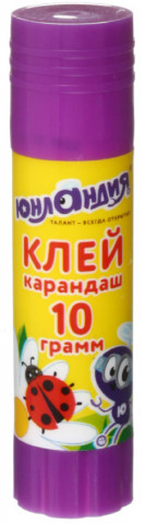 Клей-карандаш «Юнландия» 10 г