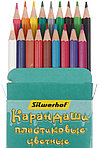 Карандаши цветные Silwerhof «Монстрики» 18 цветов, длина 175 мм