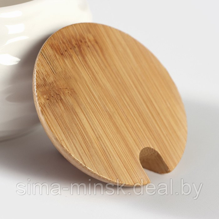 Набор чайный керамический на деревянной подставке BellaTenero, 13 предметов: 6 чашек 150 мл, сахарница с - фото 9 - id-p223030078