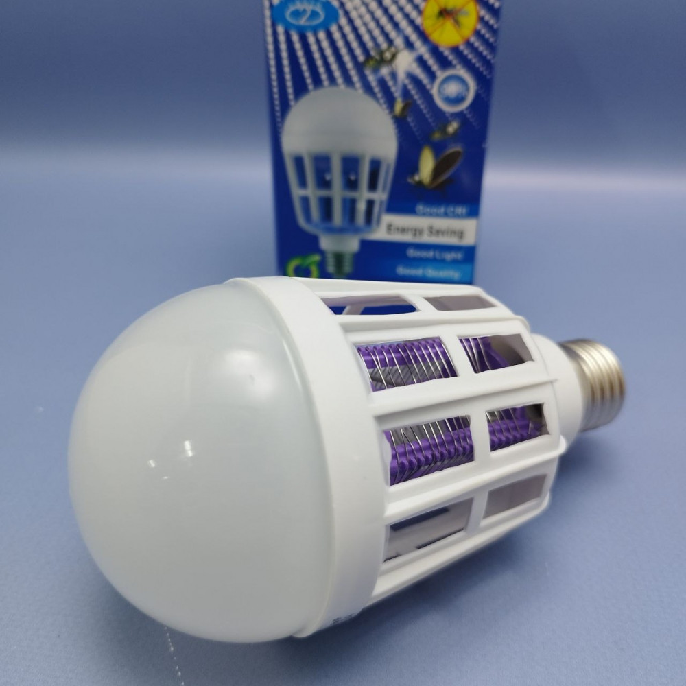Антимоскитная LED-лампа 2в1 Killer Lamp / Лампочка ночник от насекомых - фото 3 - id-p223030891