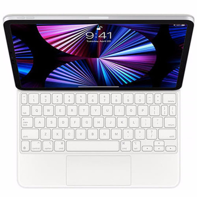 Чехол клавиатура Apple Magic Keyboard для iPad Pro 11" 4-го поколения и iPad Air 5-го поколения MJQJ3 Белый - фото 1 - id-p223030704