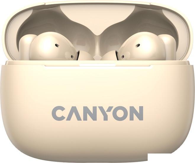 Наушники Canyon OnGo 10 ANC TWS-10 (бежевый) - фото 1 - id-p222970266