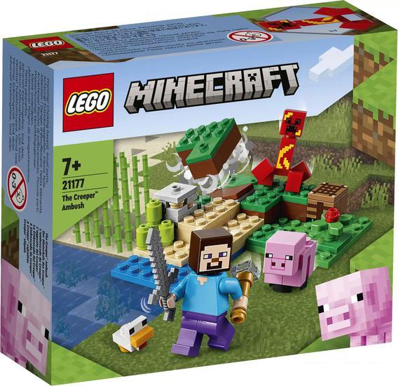 Конструктор LEGO Minecraft 21177 Засада Крипера - фото 1 - id-p222970302