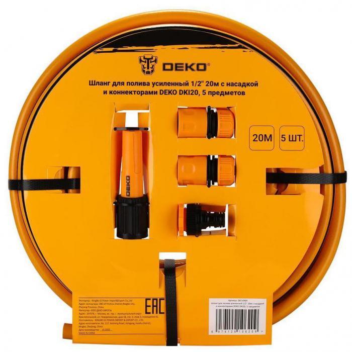 DEKO DKI20, 5 предметов 1/2 20м с насадкой и коннекторами 065-0464 - фото 1 - id-p223033715