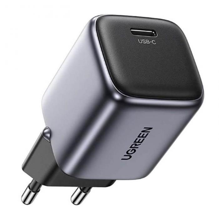 Зарядное устройство Ugreen CD318 Nexode Mini USB-C 20W PD Grey 90664 - фото 1 - id-p223033750