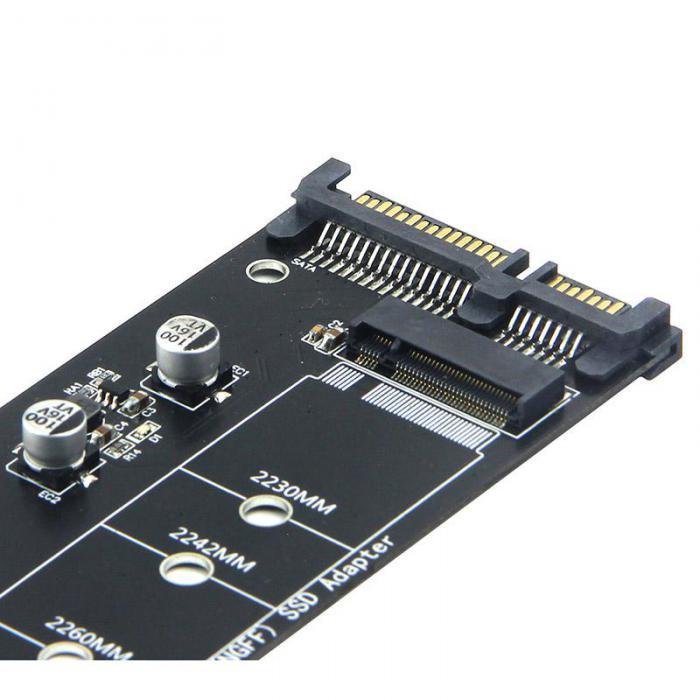 Адаптер для SSD Gembird M.2 SATA в разъем SATA EE18-M2S3PCB-02 - фото 1 - id-p223033755