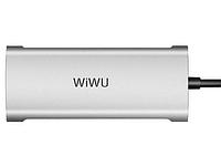 Хаб USB Wiwu Alpha A631STR 3xUSB/RJ45/SD/microSD Grey 6973218930213