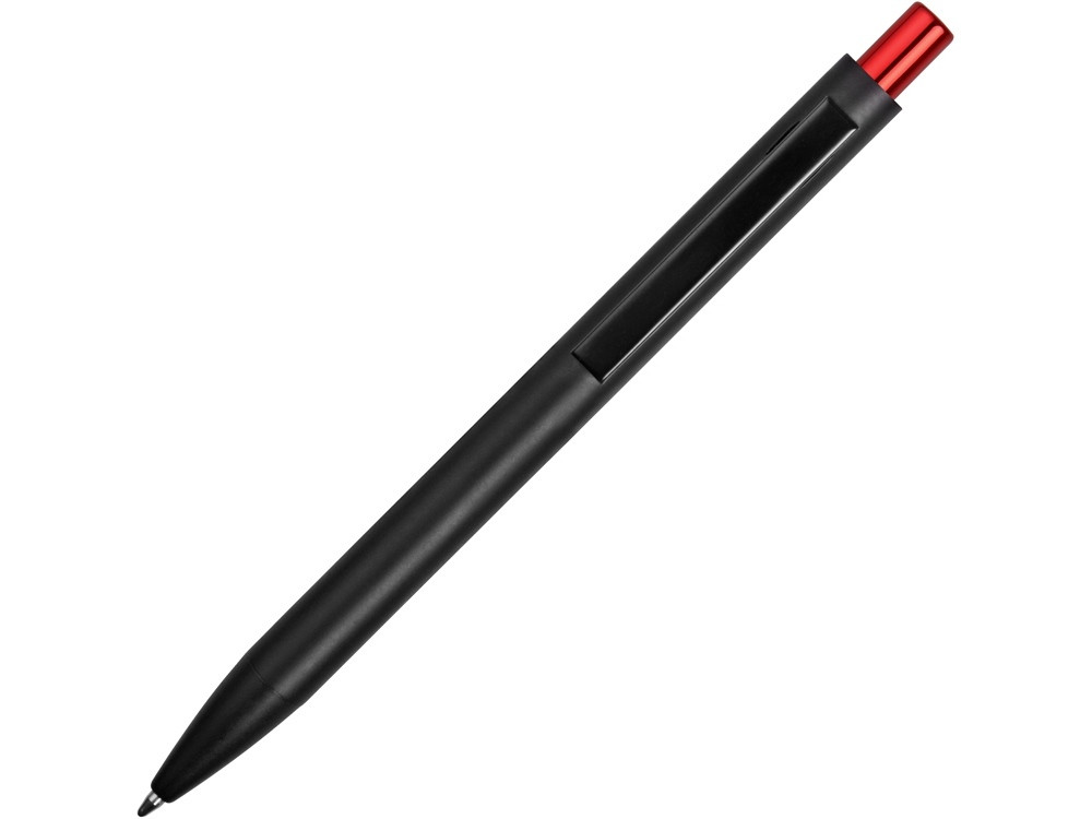 Ручка металлическая шариковая Blaze с цветным зеркальным слоем, черный/красный - фото 4 - id-p223034226