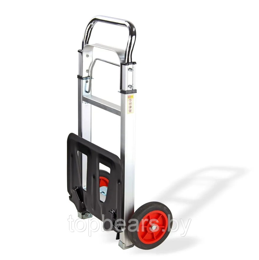 Тележка багажная с телескопической ручкой, складная / Грузоподъемность 100 кг., полиуретановые колеса - фото 8 - id-p223034442