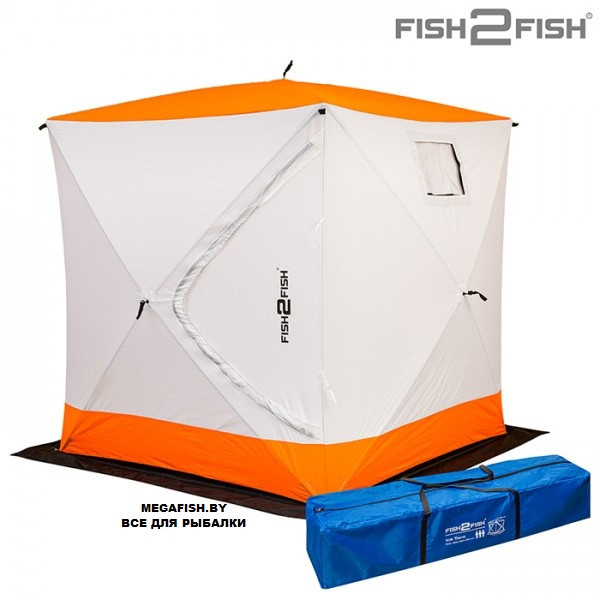 Палатка зимняя Fish 2 Fish Куб 2,0х2,0х2,25 м с юбкой в чехле - фото 3 - id-p223033548