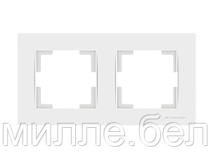Рамка 2-ая горизонтальная белая, RITA, MUTLUSAN