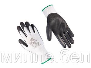 Перчатки с защитой от порезов 3 кл., р-р 10/XL, (полиурет. покрыт.) серые/белые, JetaSafety (перчатки