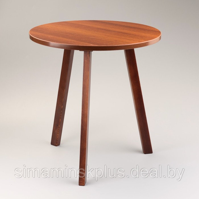 Журнальный столик "Брюгге", D = 45 см, высота 47 см, цвет орех таволато - фото 1 - id-p223035031