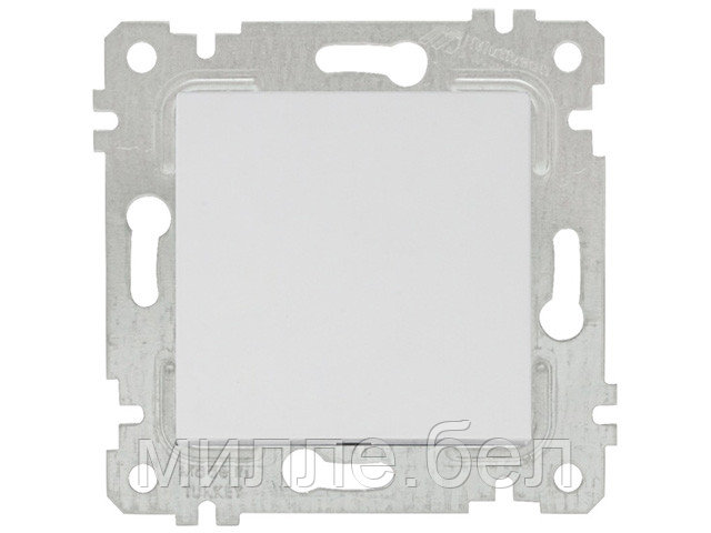 Выключатель 1-клав. (скрытый, без рамки, винт. зажим) белый, RITA, MUTLUSAN (10 A, 250 V, IP 20)