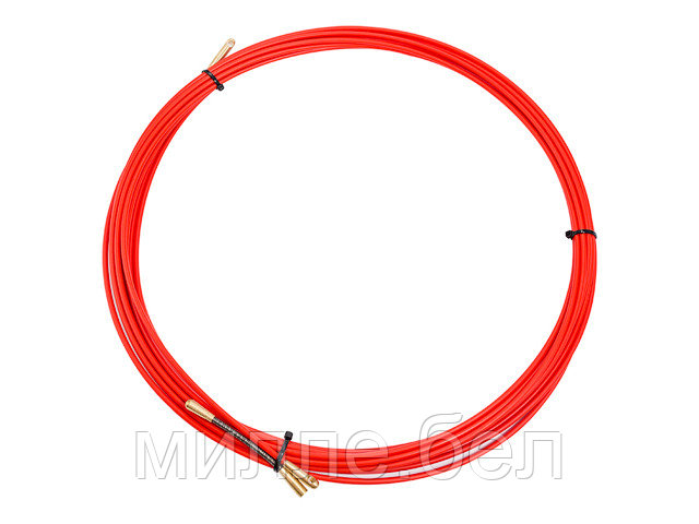 Протяжка кабельная (мини УЗК в бухте), стеклопруток, d=3,5 мм 10 м красная (REXANT) - фото 1 - id-p223034565