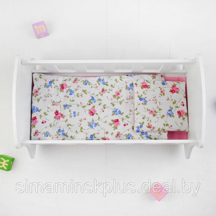 Кроватка люлька «Люлилю» белая, с постельным бельём, МИКС - фото 2 - id-p223035381