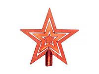 Фигура на елку "Звезда" 20см, цвет красный (NEON-NIGHT)